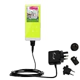 International Wall / AC Charger for the Samsung YP-T10JABY - Gomadic Brand w/ TipExchange Technology