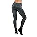Eastabile Womens' Jeans Printed Slim Denim Jeggings Leggings Stretchy Pencil Pants (XL, Black)