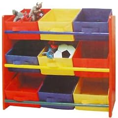 Buntes Kinderregal mit entnehmbaren F�chern