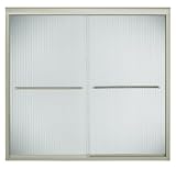 KOHLER K-702204-G54-MX Fluence Frameless Bypass Bath Shower Door, Matte Nickel