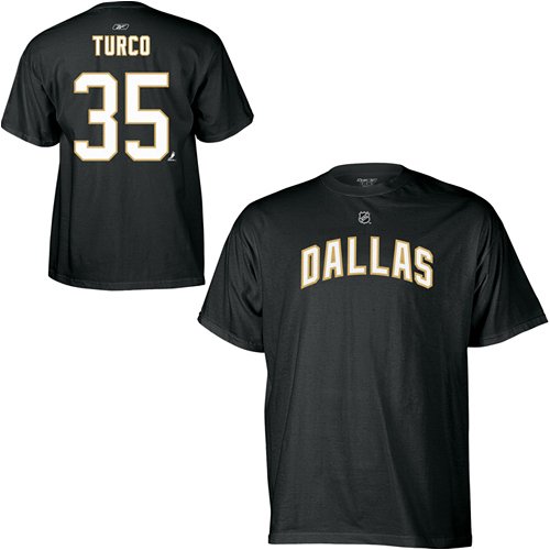 Childrens Toyshop  Sporting Goods : Reebok Dallas Stars Marty Turco Youth Player Name & Number T-shirt