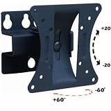 VideoSecu LCD Monitor Flat Panel TV Wall Mount Bracket 44 lbs Black Color ML411B 1FF