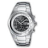 Casio EF-501D-1AVEF Men's Black Dial Stainless Steel Stainless Steel Strap Edifice Watch