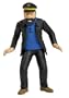 Tim und Struppi tintin - Haddock Figur aus Kunststoff, Motiv "Rally"