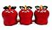 ACK Tuscany Red Apple Ceramic, 3-Piece Canister Set, 6-1/4 87402