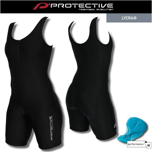 Protective Damen Trägerhose Radbody TARO basic schwarz