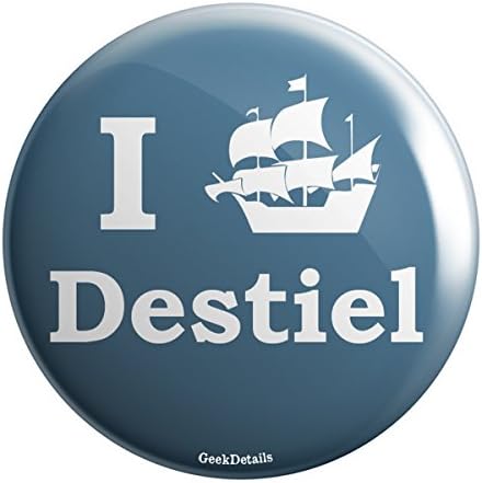 Geek Details I Ship Destiel 2.25" Pinback Button