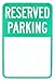 SmartSign - K-5503-AL-12x18 Blank Reserved Parking Sign, Write-On Sign, 12 x 18 Aluminum, Rust-Free, USA Made 12