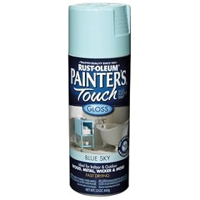 Rust-Oleum 1924830 Painter's Touch Spray, Gloss Blue Sky, 12-Ounce