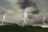 41xyL3cR5QL. SL160  Thunder storm   48W x 32H   Peel and Stick Wall Decal by Wallmonkeys