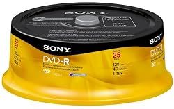Sony 25DMR47RS4 16x DVD-R Recordable (25 Disc Spindle)