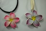 Hawaiian Plumeria Flower Pendant Choker Necklace Costume
