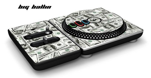 DJ Hero Turntable Controller Protective Skin, Fits Xbox 360, Playstation 2 & 3, Nintendo Wii - Big Ballin