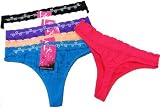 Womens Seamless Heart Print Thong with Shiny Accents (Junior Size)