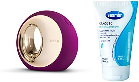 Bundle Kit-LELO ORA Deep Rose+FDA Approved Sasmar Classic Water-Based Personal Lubricant 1.7 Fl.oz Made in France