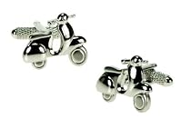Mens Designer Fashion Cufflinks - Vespa - For the Scooter Lover