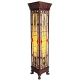 Tiffany Style Mission Pedestal Lamp