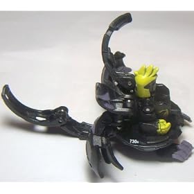 Bakugan New Vestroia Bakuneon LOOSE Single Figure Darkon (Black) Ingram 730G