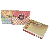 Assorted Designs Set of 3 Punch Studio Purse Pocket 75-Page mini notepad