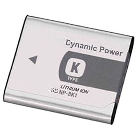 Sony DSC-W370 Digital Camera Battery Lithium-Ion (1100 mAh) - Replacement for Sony NP-BK1 Battery