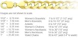 12.5mm concave curb gold chain available in necklace, bracelet and anklet lengths (14K Solid Gold)