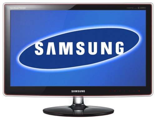 Samsung SyncMaster P2470HD 61 cm (24 Zoll) TFT Monitor (VGA, DVI, HDMI, Reaktionszeit 5ms, TV Tuner) schwarz Monitor