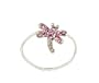Toe Ring - T16 - Crystal Illusion - Dragonfly ~ Rose (Pink)
