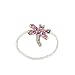 Toe Ring - T16 - Crystal Illusion - Dragonfly ~ Rose (Pink)