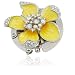 Yellow Iris Flower Purse Hanger w/ pouch