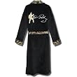 Elvis Presley Black Terry Bathrobe w/Gold Lame Trim for Men