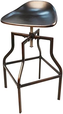 Belmont Adjustable Scoop Seat Stool by Carolina Forge
