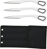 New 3pc Designer Throwing Knives Knife Set w/ Pouch