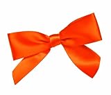 CK Products Orange Bow Twist Tie, Package of 100