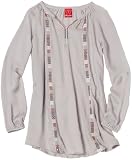 Ella Moss Girl Girls 7-16 Surrey Tunic Shirt, Asphalt, 7/8
