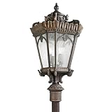 Kichler Lighting 9565LD 4 Light Tournai Post Mount Light, Londonderry