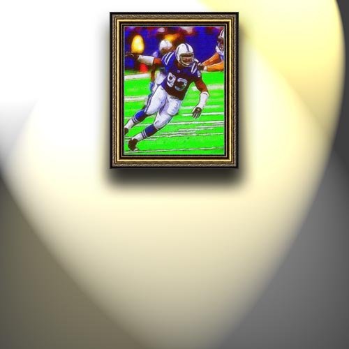 Completely Handpainted American Football Sport Painting, Custom Order FL5316, Oil on Canvas, with Option to Paint Jerry, Brett & Co. from Any Other Favorite Photograph or Picture, Unframed, Size 17'' x 22