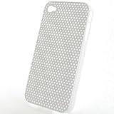 Hard Snap cover case WHITE Rubberized Multi perforated Mess Net Plastic Bac ....