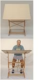 Pavillion Wood Table with 31 X 42 inch Top