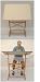 Wood Pedestal Drawing Table 24 x 36 inch Wood Top