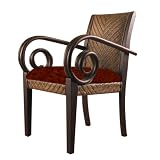 Pinzon Metropolitan Rattan and Mahogany Chair