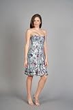 Teal and Purple Print Bubble Dresses by Nicole Miller