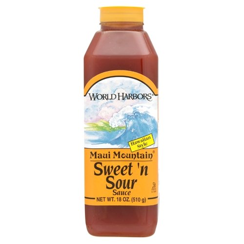 World Harbors Maui Sweet and Sour Sauce, 16Ounce Bottles (Pack of 6