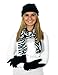 Women's 3 Piece Micro Fleece Hat, Scarf & Gloves Winter Set