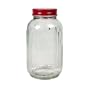 Tag Vintage Glass Jar with Metal Lid, Clear, Medium, 4.5-Cup Capacity