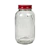 Tag Vintage Glass Jar with Metal Lid, Clear, Medium, 4.5-Cup Capacity