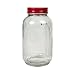 Tag Vintage Glass Jar with Metal Lid, Clear, Medium, 4.5-Cup Capacity