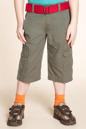 Pure Cotton Adjustable Waist Cargo Shorts