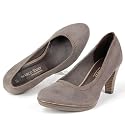 MARCO TOZZI Damen Pumps, Plateau, pepper grau