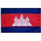 Cambodia Flag Polyester 3 ft. x 5 ft.