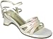 Girls Ivory or Silver Satin Sequin Heels Wedding Formal Dress Shoes